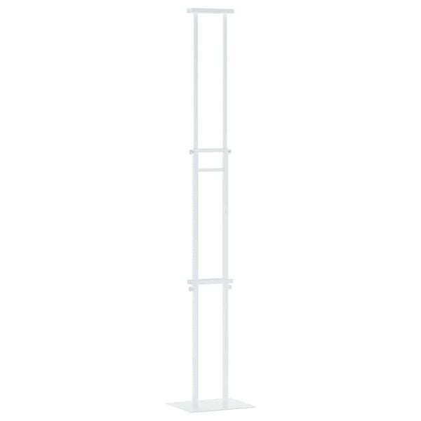 vidaXL Messest&auml;nde Wei&szlig; 30 x 23,5 x 210 cm Stahl