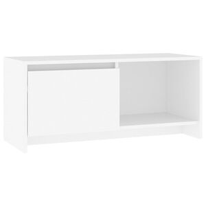 vidaXL TV-Schrank Wei&szlig; 90x35x40 cm Holzwerkstoff