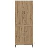 vidaXL Highboard Artisan-Eiche 69,5 x 34 x 180 cm Holzwerkstoff