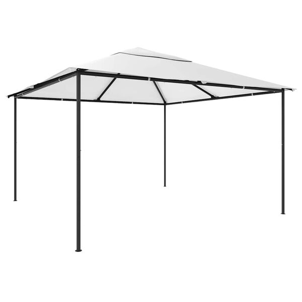 vidaXL Pavillon 4x4x3 m Wei&szlig; 180 g/m&sup2;