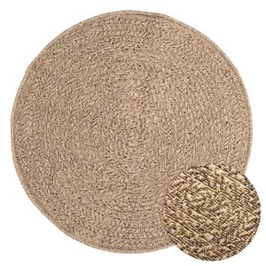 vidaXL Teppich ZIZUR 90 cm Jute-Optik Indoor und Outdoor