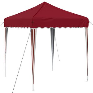 vidaXL Pop-up Partyzelt 195 x 195 x 245 cm Bordeauxrot Oxford-Stoff