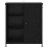 vidaXL Sideboard Schwarz Eichen-Optik 70 x 30 x 80 cm Holzwerkstoff