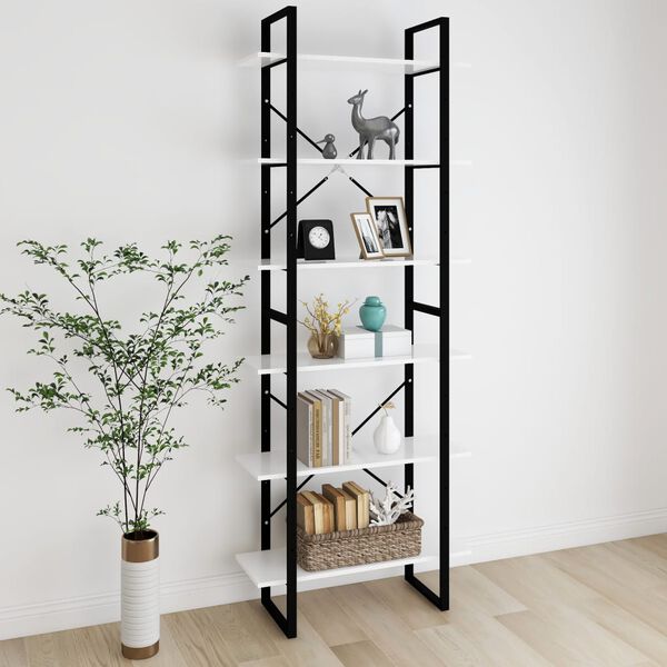 vidaXL Hochschrank Wei&szlig; 80x30x210 cm Holzwerkstoff