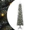 vidaXL K&uuml;nstlicher Weihnachtsbaum mit 300 LEDs mit St&auml;nder Gr&uuml;n 210 cm