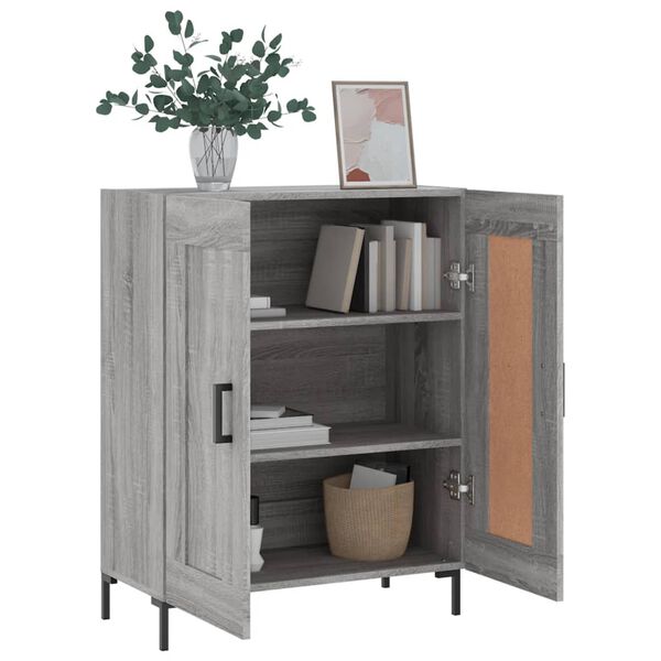 vidaXL Sideboard Grau Sonoma 69,5x34x90 cm Holzwerkstoff