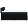 vidaXL Boxspringbett mit Matratze Schwarz 160x200 cm Stoff