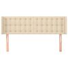 vidaXL Kopfteil mit Ohren Creme 147x16x78/88 cm Stoff