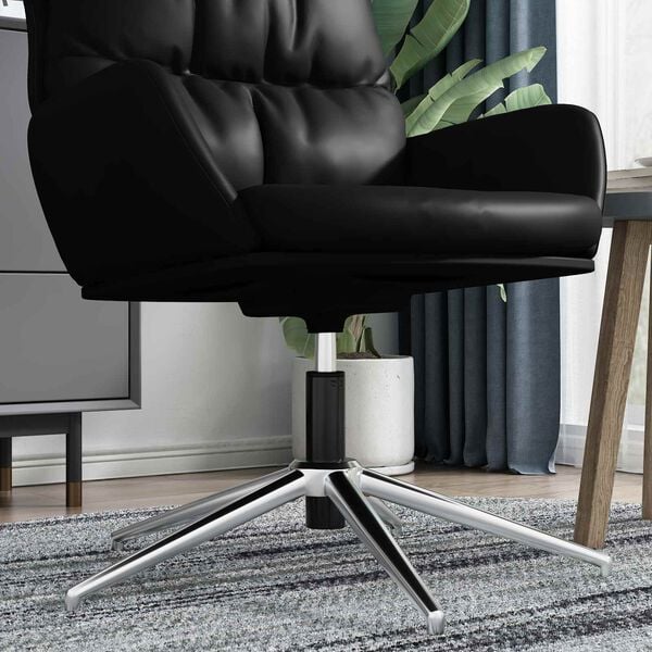 vidaXL Bürostuhl Gaszylinder Schwarz 9 cm Eisen