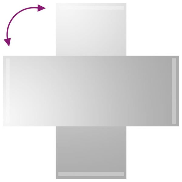 vidaXL LED-Badspiegel 40x100 cm