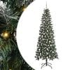 vidaXL K&uuml;nstlicher Weihnachtsbaum Gr&uuml;n 210 cm PVC, Plastik und Stahl