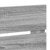 vidaXL Kopfteil Graues Sonoma 200 cm Holzwerkstoff