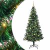 vidaXL K&uuml;nstlicher vorbeleuchteter Weihnachtsbaum Gr&uuml;n 240 cm