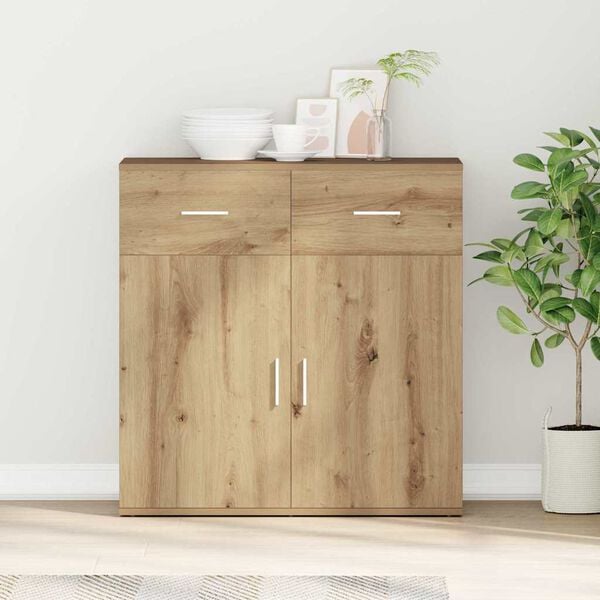 vidaXL Sideboard Artisan-Eiche 78 x 38 x 80 cm Holzwerkstoff