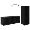 vidaXL TV-Schrankset 2 pcs Schwarz Eichen-Optik 107 x 35 x 37 cm