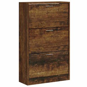 vidaXL Schuhschrank R&auml;uchereiche 63x24x103 cm Holzwerkstoff