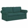 vidaXL Sofa 2 pcs Dunkelgr&uuml;n 175 x 82 x 80 cm Stoff