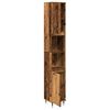vidaXL Badschrank Altholz-Optik 30x30x190 cm Holzwerkstoff
