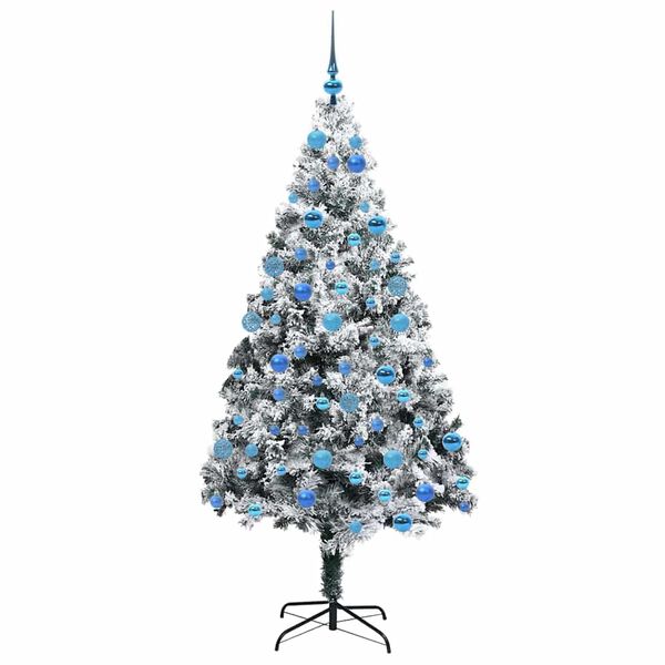 vidaXL Künstlicher Weihnachtsbaum mit 300 LEDs mit Ständer Grün 180 cm