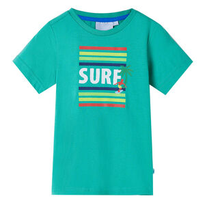 Kinder-T-Shirt Gr&uuml;n 140