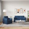 vidaXL Sofa 2 pcs Blau Gesamtabmessungen: 158 x 78 x 80 cm (B x T x H)