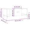 vidaXL Couchtisch Betongrau 102x50x40 cm Holzwerkstoff