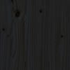 vidaXL Massivholzbett Schwarz 75x190 cm
