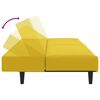 vidaXL 2-tlg. Sofagarnitur Gelb Samt