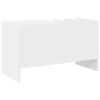 vidaXL Schallplattenschrank Weiß 78,5 x 35 x 45 cm Holzwerkstoff