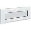 vidaXL Kellerfenster RISOR 110 x 40 cm PVC und Glas Anthrazit