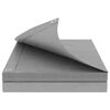 vidaXL Plane mit &Ouml;sen Hellgrau 2 x 3 m 90 gsm PE
