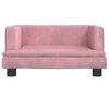 vidaXL Kindersofa Rosa 60x40x30 cm Samt