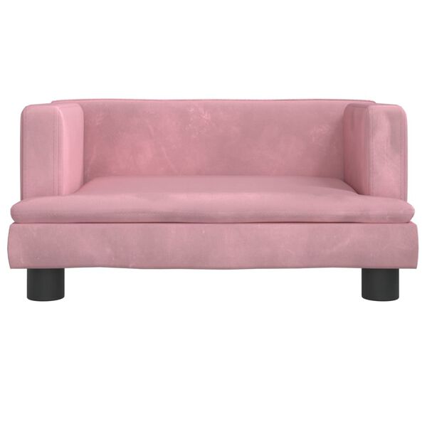 vidaXL Kindersofa Rosa 60x40x30 cm Samt