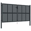 vidaXL Gartentor Anthrazit 300x150 cm Stahl