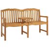 vidaXL Handgefertigte Rosenbank Natur 155 x 60 x 94 cm Massivholz Teak