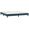 vidaXL Boxspringbettgestell Dunkelblau 200x200 cm Samt