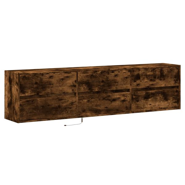 vidaXL TV-Wandschrank mit LED R&auml;uchereiche 180x31x45 cm