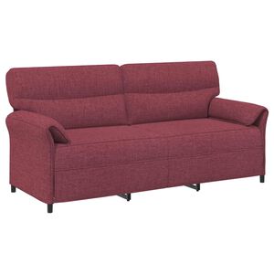 vidaXL 3-Sitzer-Sofa 3-Sitzer Weinrot 198 x 83 x 95 cm Stoff