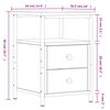 vidaXL Nachttische 2 Stk. R&auml;uchereiche 34x35,5x50 cm Holzwerkstoff