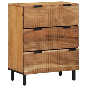 vidaXL Sideboard 60x33x75 cm Massivholz Akazie