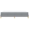 vidaXL Boxspringbett mit Matratze Hellgrau 140 x 190 cm Stoff
