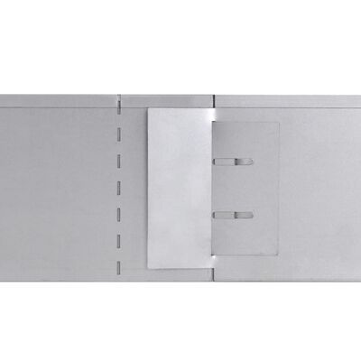 vidaXL Flexible Rasenkante 10-er Set Verzinkter Stahl 100x14 cm
