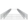 vidaXL Gabionen-Hochbeet Verzinkter Stahl 800x100x20 cm