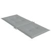 vidaXL Hochlehner-Auflagen 4 Stk. Melange Hellgrau 120x50x4 cm Stoff