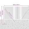 vidaXL Zaunpfosten Grau 50 x 1,6 m (13 mm Maschen) Stahl und PVC