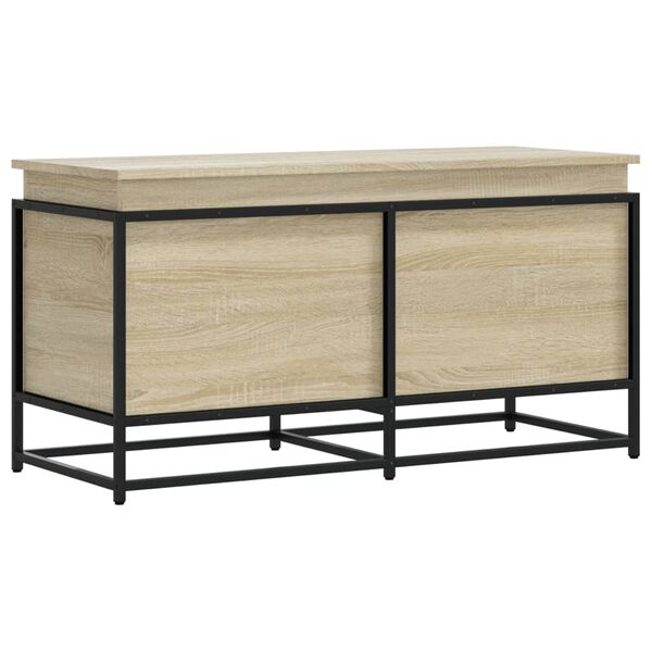 vidaXL Aufbewahrungsbox mit Deckel Sonoma 100x40x51,5 cm Holzwerkstoff