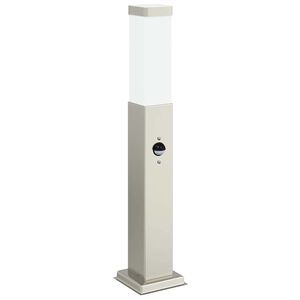 vidaXL Pollerleuchte mit Sensor 50 cm Edelstahl IP44