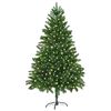 vidaXL Weihnachtsbaum mit 300 LEDs mit St&auml;nder Gr&uuml;n 180 cm PE