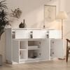 vidaXL Sideboard Wei&szlig; 110x36x75 cm Massivholz Kiefer