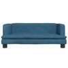 vidaXL Kindersofa Blau 80x45x30 cm Samt
